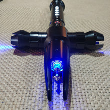 Load image into Gallery viewer, Sith style crossblade colour changing saber with loud bass speaker