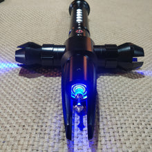 Load image into Gallery viewer, Sith style crossblade colour changing saber with loud bass speaker
