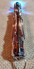 Load image into Gallery viewer, Leia Saber variant Prop Replica colour changing saber full dueling and loud sound. Stunning rose gold and silver finish.
