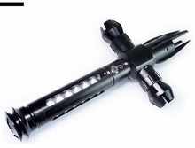 Load image into Gallery viewer, Sith style crossblade colour changing saber with loud bass speaker
